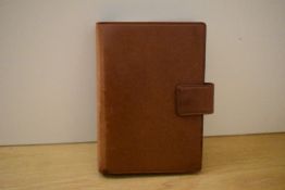 A Lefax Westminster organiser in tan leather 14x19.5cm