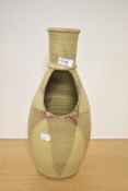A mid-20th Century Hawkshead studio pottery vase, of ovoid form with aperture to the shouder,