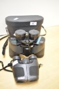 A pair of vintage Swift Saratoga field binoculars with 8 x 40 magnification and case, together