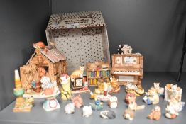 A collection of Bronze Age Limited 'Home Collection' colour box miniatures, various animal figures