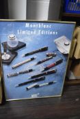 A Montblanc Limited Edition framed poster