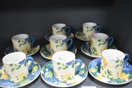 A Kim Parker Home by Spode eight setting tea set, decorated in the Chicory Hymn pattern