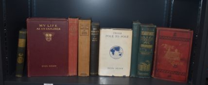 Travel and related. A small selection, includes: Hedin, Sven - My Life as an Explorer. London: