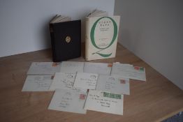 Sir Arthur Quiller-Couch. Correspondence and Inscribed Books. A small selection of hand-written