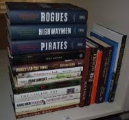 Crime and Punishment. A modern selection of histories and monographs. Hardbacks in dust jackets. (