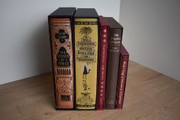 Folio Society. Famous works. Five titles, includes: Ruskin's Stones of Venice (2001, 1st