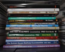Railways and related. Locomotives and rolling stock interest. Large format hardbacks in dust