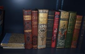 Decorative cloth-bound books. (10)