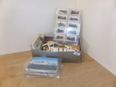 CIGARETTE CARDS INCLUDING MILLHOFF, CAVANDERS, WILLS, PLAYERS ETC Old shoe box with chiefly