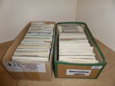 POSTCARDS, 2 BOXES OF APX 1400 MIXED & TOPOGRAPHICAL POSTCARDS Box with an estimated or so 1400