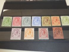 TURKS & CAICOS 1913-18 GV DEFINITIVES SET OF 11 MOUNTED MINT (SG129/39) Mounted mint set of 11 of