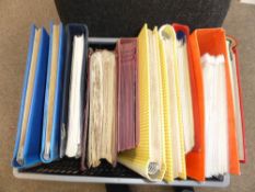 10 x WORLD STAMP COLLECTIONS - ALL ERAS IN PLASTIC CRATE 10 varied world stamp collections, GB,