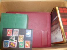 GB AND WORLD STAMPS IN ALBUMS ALONG WITH MACAU FLAT SET AND FRANKLIN MINT COVERS