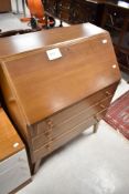 A vintage sapele stylised bureau