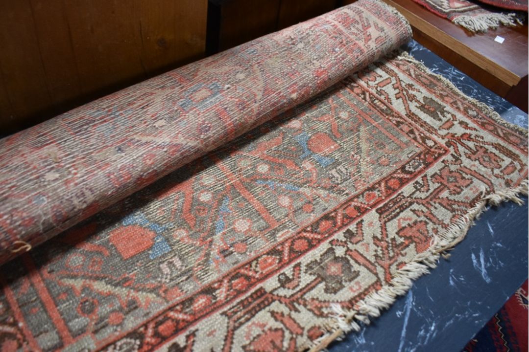 Two vintage rugs, quite faded - Image 1 of 2