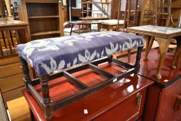 A traditional double with foot stool on stile frame