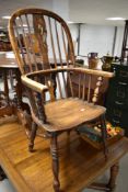 A 19th Century Windsor style armchair