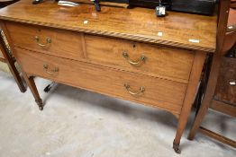 An early 20th Century mahogany dressing table, width approx. 114cm
