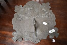 A traditional sun dial