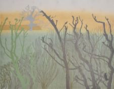 After Simmons (20th century) a limited edition lithograph 'Peakland, Late Spring' signed, entitled