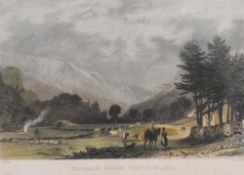 Hugh Paton (20th Century), etching, A study of a triple arched stone bridge, signed to the margin,