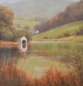 *Local Interest - After Jeff Sudders (Contemporary, British), coloured print, 'Rydal Water', framed,