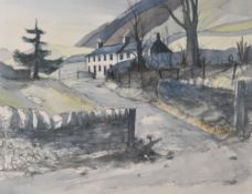 *local interest, After Geoffrey Cowton (British 20th/21st century) colour print 'St Johns in The