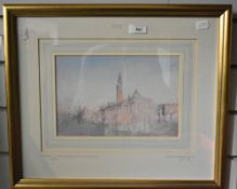 After J.M.W Turner R.A (British 1775-1851) a set of six limited coloured prints, 'Turners Venice'