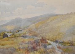 John Terris RSW (1865-1914, British), watercolour, 'Winter in Rye', signed to the lower left, framed