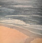 Peter Fellows (b.1955, British). A stunning photograph of a beach scene, titled 'Walk on the