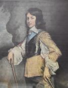 Pair of colour prints in matching gold frames. After Sir Joshua Reynolds (British, 1723-1792) and