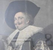 After Frans Hals (Dutch, 1582-1666) a colour print of his world famous painting 'The Laughing