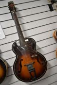 A Harmony master archtop guitar, with US case (This guitar forms part of the Olly Alcock