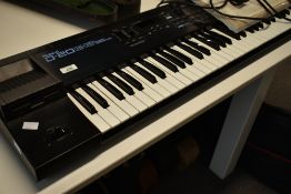A Roland D-20 synthesiser keyboard