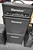 A Blackstar HT5H amp head and two 10inch 40W speaker cabs