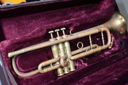 A cased trumpet of Japanese origin