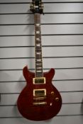A Gibson Les Paul DC Standard electric guitar , serial number 01231683, having AAA maple top, in Red