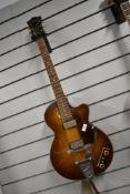 A 1964 Hofner Club 60 Bigsby electric guitar , serial number 1871 (rare bigsby model)