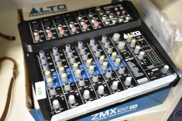 An Alto Professional ZMX122FX eight channel mixer, sold as found no power supply