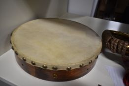 A small handmade Bodhran, diameter approx. 27cm