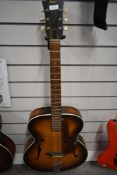 A 1971 Hofner Congress 5110 archtop guitar, serial number 15.533, verified by Christian Benker at