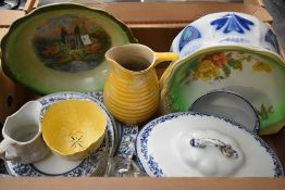 A Royal Worcester blue and white part dinner service consisting of nine pates and a similar