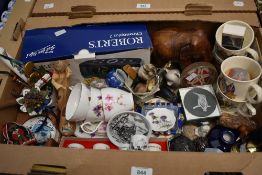 A miscellaneous selection of items including a Roberts Chronoplus 2 radio alarm clock, a wooden