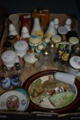 A collection of approximately sixteen pairs of salt and pepper pots, a Brush Strokes cottage