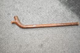 An impressive 19th century carved Fijian hardwood Kiakavo club stick / war club, having a rich col