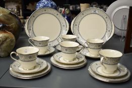 A late 20th century fine bone china Minton tea set, approx. 20 pieces.
