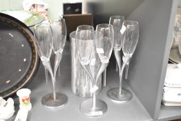 A luxury modern French marble 'Marbletree' champange cooler including glasses and 'Moet & Chandon'