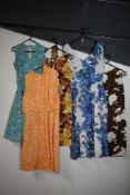 Six 1940-1950s daywear dress outfits, including a Davisella ladies wool separates set / co-ord