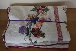 A 20th century limited edition quilt, numbered 111 of 200 editions, having an over all Mandalay
