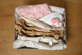 Six pieces of ladies shape-wear and night wear. A Fantasie vintage nude corselette, cup size 36C.